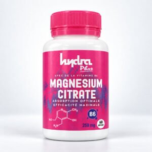 Magnésium Citrate 250 mg + Vitamine B6 Hydra Plus – 60 gélules