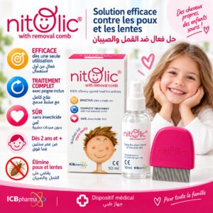 Nitolic® Anti-Poux 50 ml avec Peigne