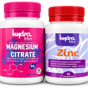 Pack Minéraux – Magnésium Citrate + Zinc