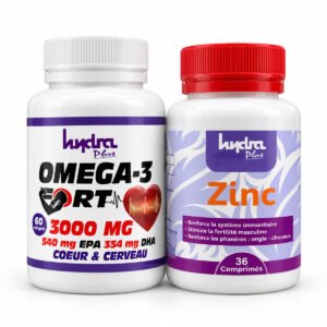 Pack Oméga 3 Fort + Zinc Hydra Plus