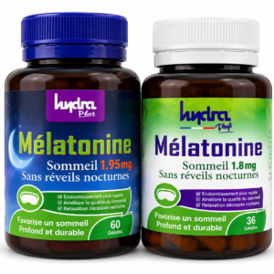 Pack Sommeil – Mélatonine 1,95 mg + Mélatonine 1,8 mg