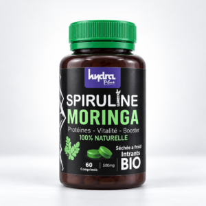 Spiruline Moringa Hydra Plus 500 mg – 60 comprimés